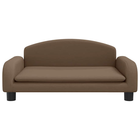 Vidaxl kinderbank 70x45x30 cm stof bruin
