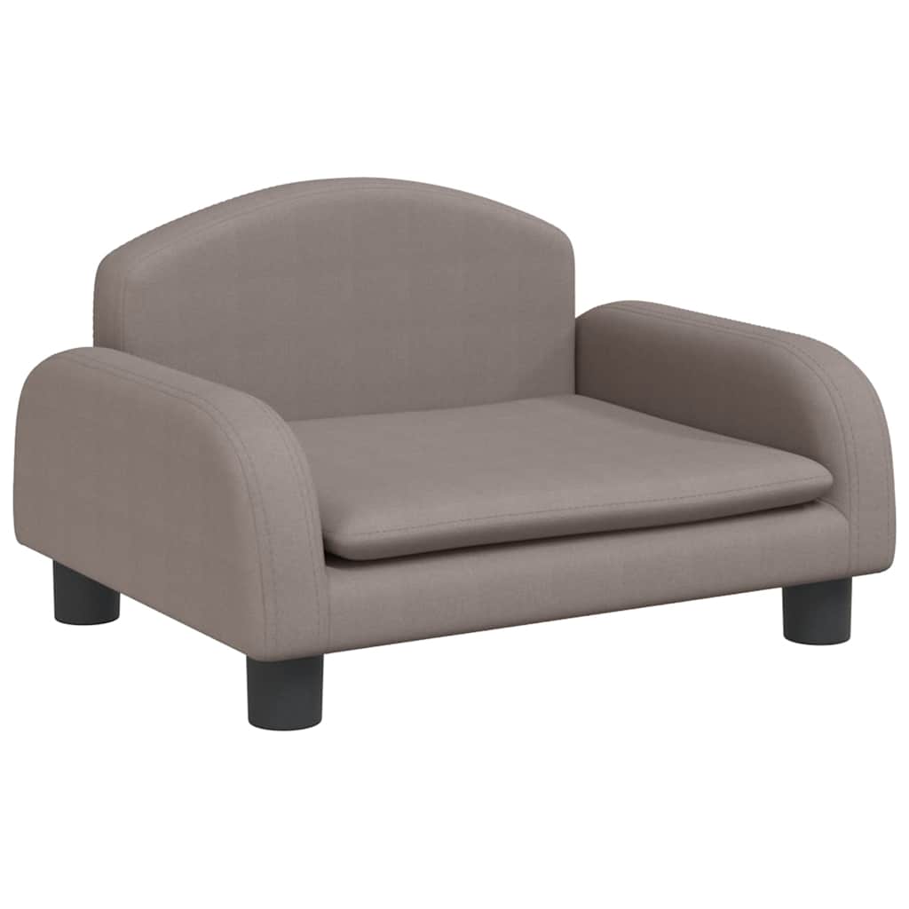 Vidaxl kinderbank 50x40x30 cm stof taupe