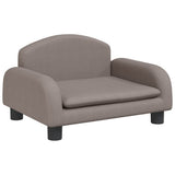 Vidaxl kinderbank 50x40x30 cm stof taupe