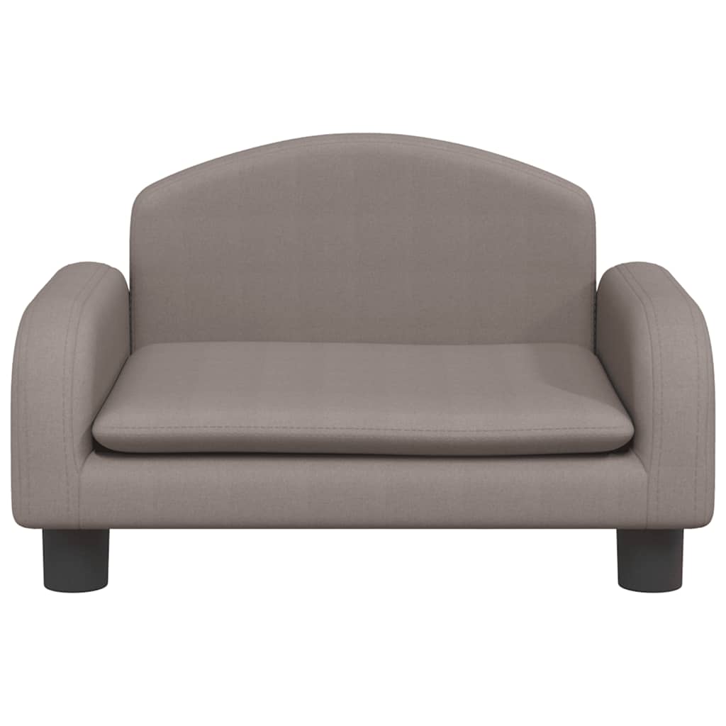 Vidaxl kinderbank 50x40x30 cm stof taupe