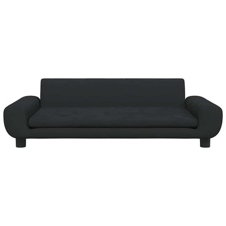 Vidaxl kinderbank 100x54x33 cm fluweel zwart