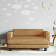 Vidaxl kinderbank met voetensteun 100x50x30 cm fluweel bruin