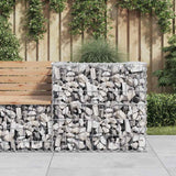 Vidaxx Gabione 70x70x65 cm verzinktes Eisen silberfarben