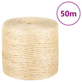 Vidaxxl-Seil 4 mm 50 m 100 % Sisal