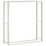 VIDAXL -Kamin 110x28x116 cm Edelstahl