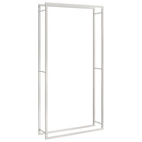 VidaXL Kaminholzregal 110x28x214 cm Edelstahl