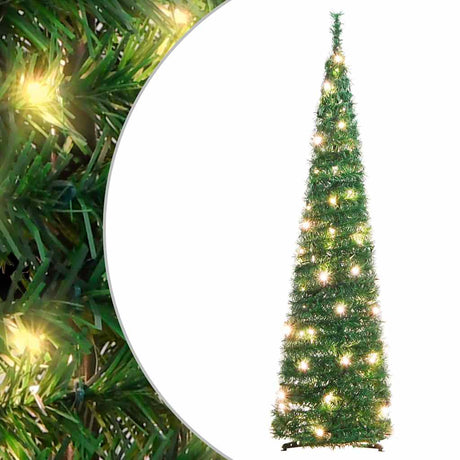 Vidaxx künstlicher Weihnachtsbaum Pop-up 50 LEDs 120 cm grün