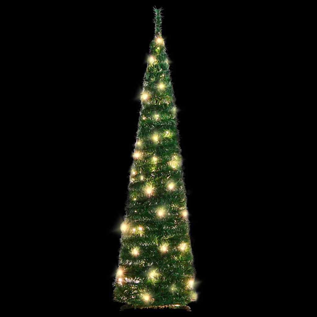 Vidaxx künstlicher Weihnachtsbaum Pop-up 50 LEDs 120 cm grün