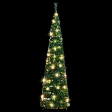 Vidaxx künstlicher Weihnachtsbaum Pop-up 50 LEDs 120 cm grün