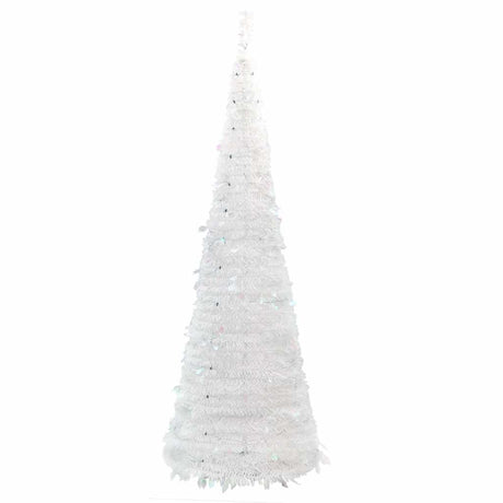 VidaXL Künstlicher Weihnachtsbaum Pop-up 100 LEDs 150 cm Weiß