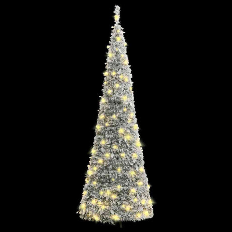 VidaXL künstlicher Weihnachtsbaum Pop-up mit Schnee 200 LEDs 210 cm