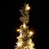 VidaXL Künstlicher Weihnachtsbaum Pop-up mit Schnee 200 LEDs 210 cm