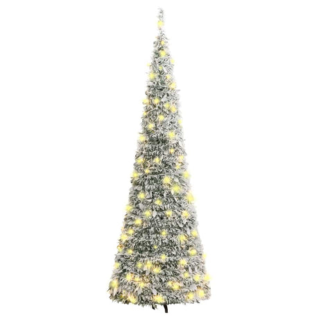 VidaXL künstlicher Weihnachtsbaum Pop-up mit Schnee 200 LEDs 210 cm