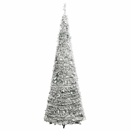 VidaXL künstlicher Weihnachtsbaum Pop-up mit Schnee 200 LEDs 210 cm