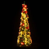 VidaXL Künstlicher Weihnachtsbaum Pop-up 50 LEDs 120 cm Grün