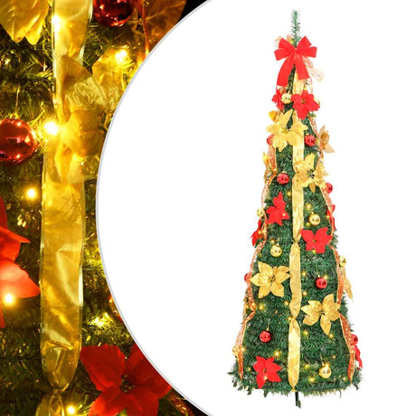 Vidaxx künstlicher Weihnachtsbaum Pop-up 100 LEDs 150 cm grün