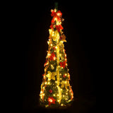 Vidaxx künstlicher Weihnachtsbaum Pop-up 100 LEDs 150 cm grün