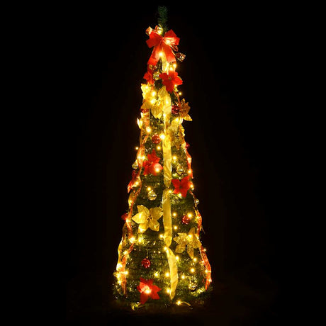 Vidaxx künstlicher Weihnachtsbaum Pop-up 100 LEDs 150 cm grün