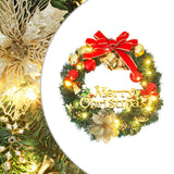 Vidaxl Weihnachtskranz mit 20 LEDs 45 cm Grün