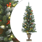 Vidaxl Künstliche Weihnachtsbäume 2 St 100 LEDs 120 cm Grün