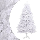 VidaXL Künstlicher Weihnachtsbaum mit Scharnieren mit Ständer 210 cm weiß