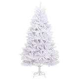 VidaXL Künstlicher Weihnachtsbaum mit Scharnieren mit Ständer 210 cm weiß