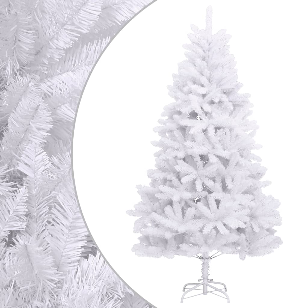 VidaXL Künstlicher Weihnachtsbaum mit Scharnieren mit Ständer 300 cm weiß
