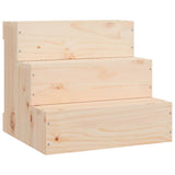 VIDAXL PET -Treppe 40x37,5x35 cm Festkiefer