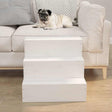 Vidaxx Haustiertreppe 40x37,5x35 cm massives Kiefernholz weiß