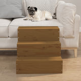 Vidaxl Pet Treppe 40x37,5x35 cm Festkiefer Honigbraun