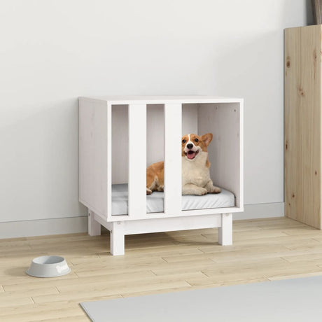 Vidaxl Dog Loft 50x40x52 cm Festkiefer weiß