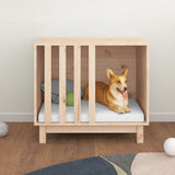 Vidaxxl Hundehütte 70x50x62 cm massives Kiefernholz