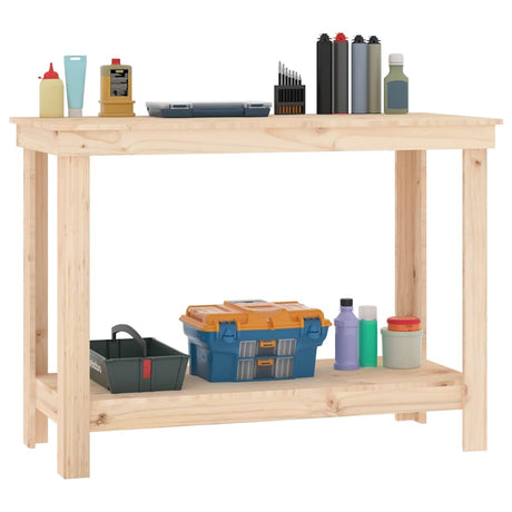 Vidaxx Werkbank 110x50x80 cm massives Kiefernholz