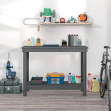 Vidaxl Workbench 110x50x80 cm Festkiefergrau