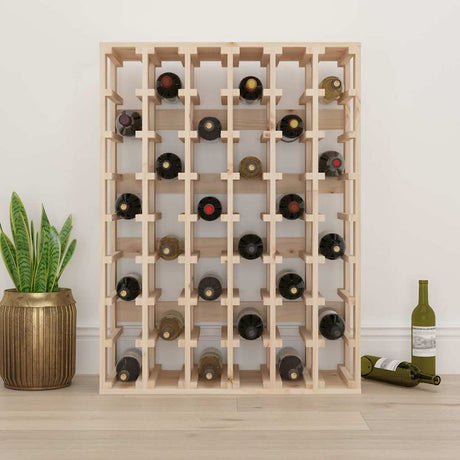 Vidaxl wijnrek 70x33x94 cm massief grenenhout bruin