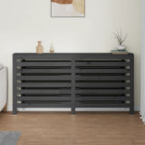 Vidaxx Heizkörperverkleidung 169x19x84 cm massives Kiefernholz grau