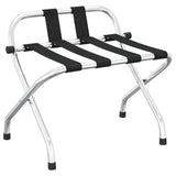 Vidaxl -Gepäckregal mit Rückenlehne 56x39x52 cm silberfarben