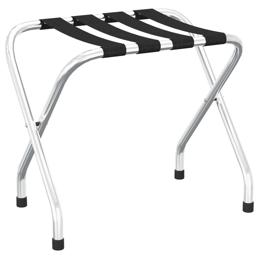 VIDAXL -Gepäckträger 56x40x49 cm Schwarz und Silber