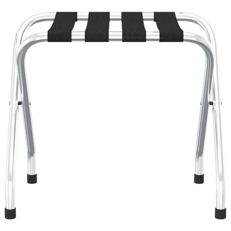 VIDAXL -Gepäckträger 56x40x49 cm Schwarz und Silber