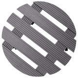 VidaXL Pflanzenwagen 4 Stk. Ø30x7,5 cm HKC grau