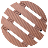 VidaXL Pflanzenwagen 4 Stk. Ø30x7,5 cm HKC braun