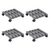 VidaXL Pflanzenwagen 4 Stk. 30x30x7,5 cm HKC grau