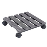 VidaXL Pflanzenwagen 4 Stk. 30x30x7,5 cm HKC grau