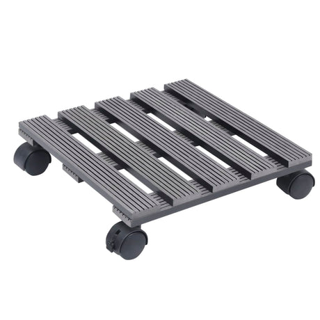 VidaXL Pflanzenwagen 4 Stk. 30x30x7,5 cm HKC grau