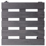 VidaXL Pflanzenwagen 4 Stk. 30x30x7,5 cm HKC grau