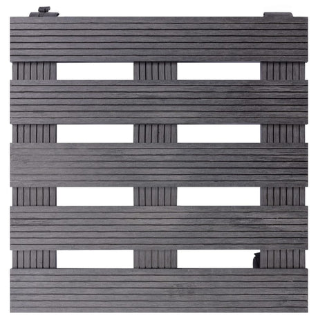 VidaXL Pflanzenwagen 4 Stk. 30x30x7,5 cm HKC grau