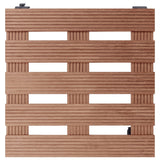 VIDAXL -Pflanzenwagen 4 ST 30x30x7,5 cm HKC Braun