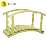 VidaXL B-Ware Gartenbrücke 170x74x105 cm imprägniertes massives Kiefernholz
