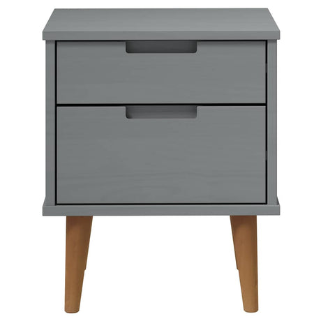 Vidaxl nachtkastje molde 40x35x48 cm massief grenenhout grijs