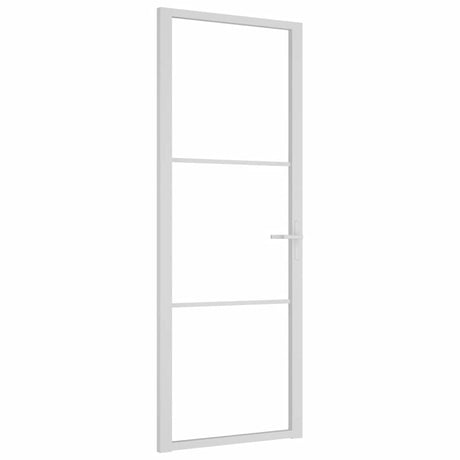Vidaxx Innentür 76x201,5 cm ESG-Glas und Aluminium weiß